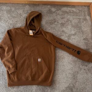 Carhartt Tan Loose Fit Hoodie